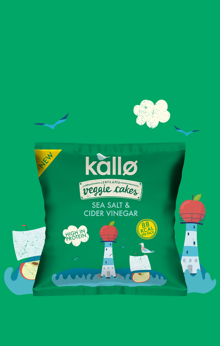 Sea Salt and Cider Vinegar Mini Veggie Cakes Kallo