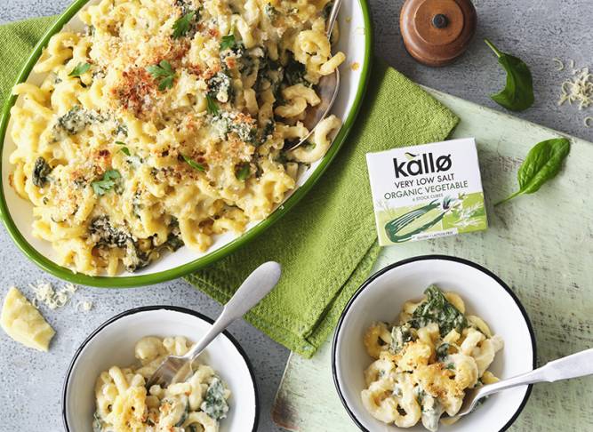 Cauliflower & Spinach Mac ‘n’ Cheese