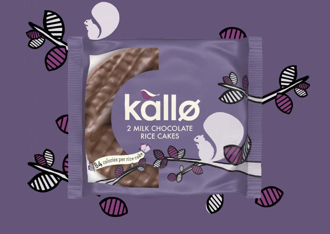 Milk Chocolate Rice Cakes, Two Pack Kallo